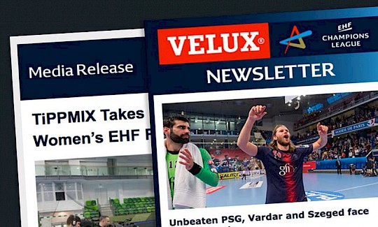 Fully responsive HTML email templates for the European Handball Federation